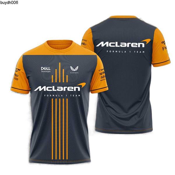 

oyqd 2023 summer men's short sleeve t shirt f1 racing team camiseta con estampado 3d de mclaren para hombre y mujer camiseta deportiva, White;black
