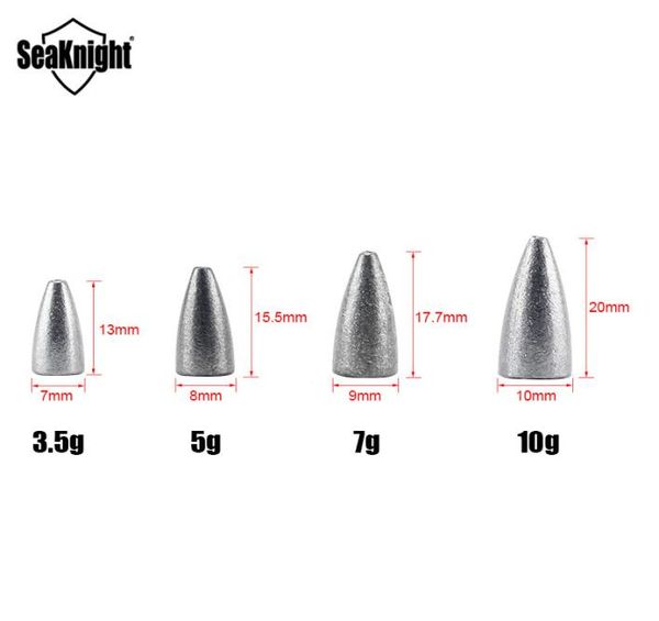 

fishing gear lead sinker 10pcslot 35g 5g 7g 10g lead material bullet hollow solid sinker conical shape saltwater accessories5803917