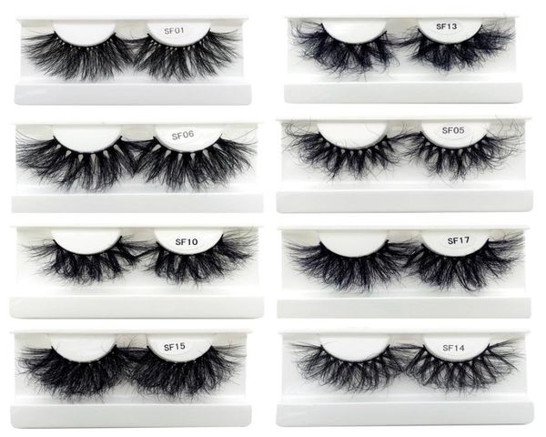 

whole 25mm super fluffy glam 5d false mink eyelashes full strip lashes faux cils vendor 100 handmade custom boxes packin9842805
