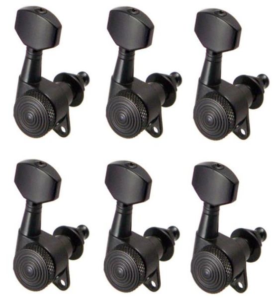 

6 pieces 6r tuning pegs machine heads for electric acoustic guitar black5702392