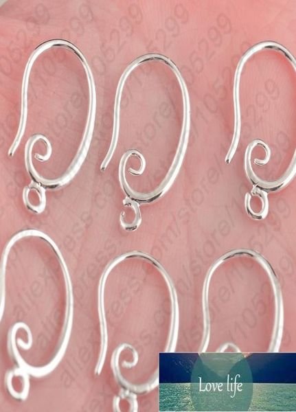 

whole 50pcs 925 sterling silver hook earring earwire diy jewelry finding accessories2299096, Blue;slivery