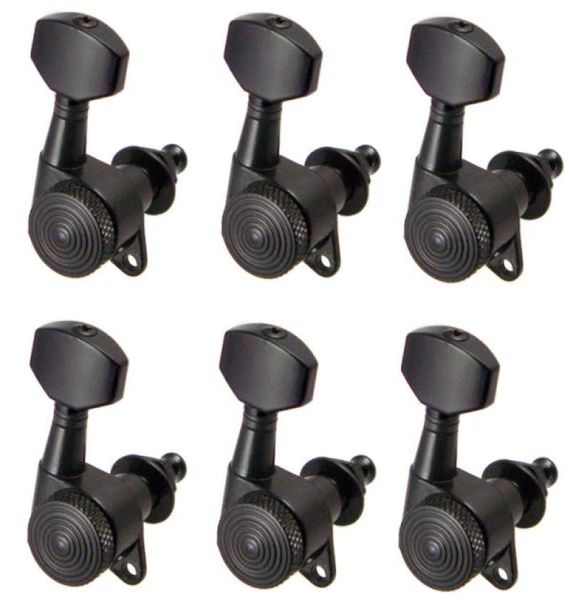 

6 pieces 6r tuning pegs machine heads for electric acoustic guitar black3174798