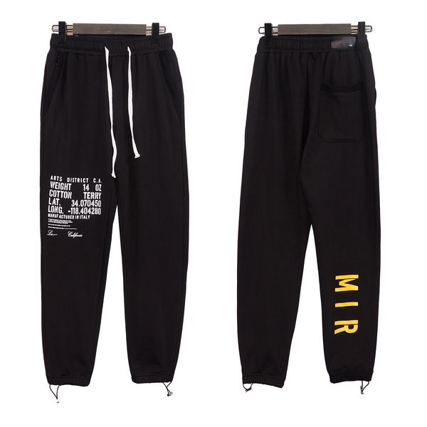 

mens pants designer sweatpants fashion mir print sport pant high street mir joggers womens sweatpant trouser sweatpants hip hop us size wan, Black