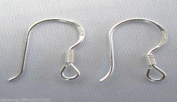 

sterling silver earring hook ear wire 20 pairs set012346109208, White;red