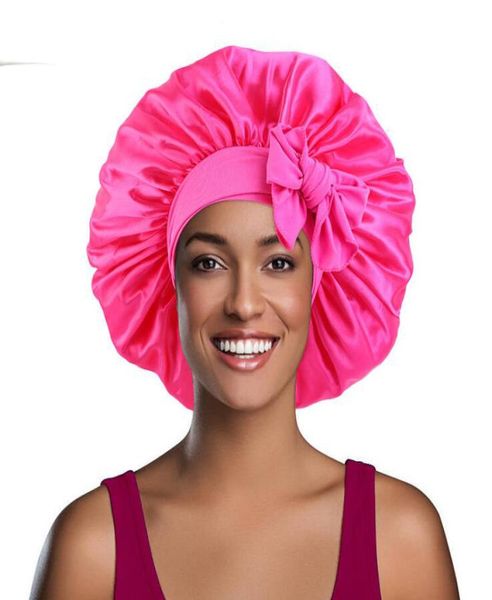 

elastic band large satin bonnet sleeping cap women african pattern ankara print hat adjustable night sleep cap3017276, Blue;gray