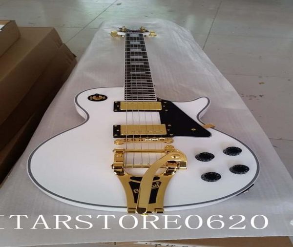 

whole white electric guitar jazz guitar rosewood fingerboard golden accessories 8701513