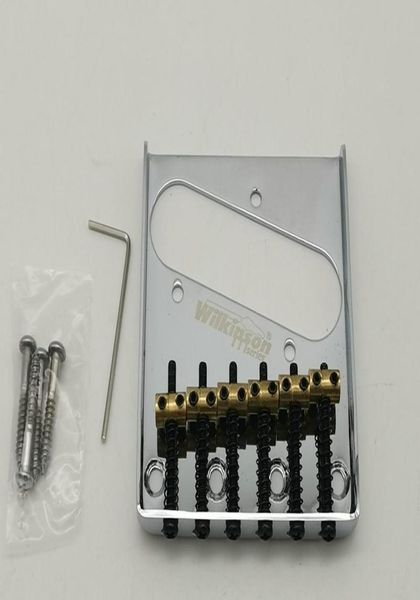 

electric guitar brass vintage bridge for telecaster saddles tele guitar bridge chrome silver wot029071197