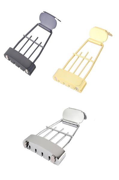 

4 string trapeze tailpiece bridge for archjazz bass guitar parts1250071