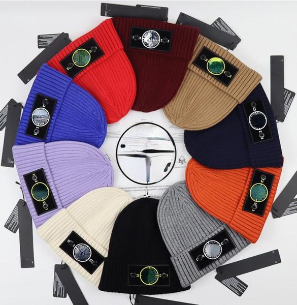

men039s knitted hat thickened wool beanie autumnwinter solid color skull caps1848995, Blue;gray