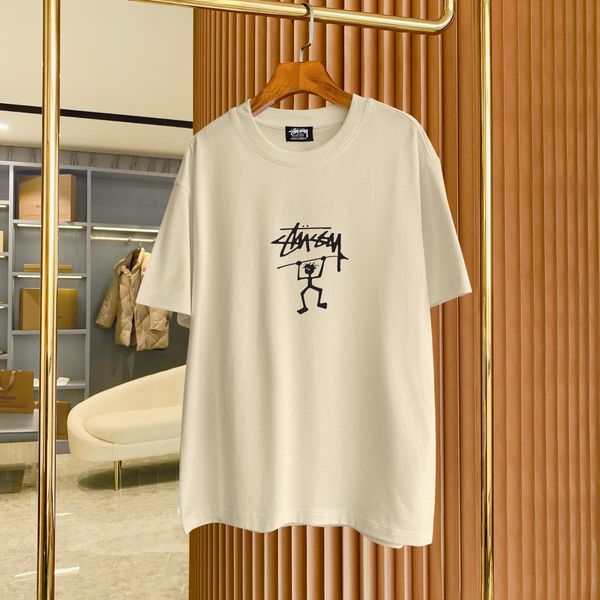 

men's plus tees & polos round neck embroidered and printed polar style summer wear with street pure cotton 1edqw2, Black;brown