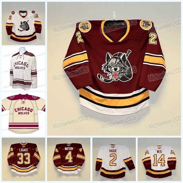 

c2604 mitness chicago wolves hockey jersey ahl custom women youth c.j. smith andrew poturalski jack drury stefan noesen joey keane dave gust, Black