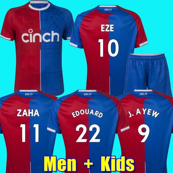 

2023 2024 OLISE Crystal Soccer Jerseys 23 24 ZAHA EZE J.AYEW Palace home Top Football shirt Kit BENTEKE SCHLUPP MATETA EDOUARD GALLAGHER jersey uniforms, 23 24 home adult