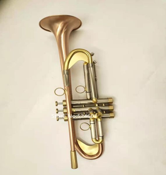 

brand new bb trumpet brass plated lacquered gold trumpet professional musical instrument with case 6738016