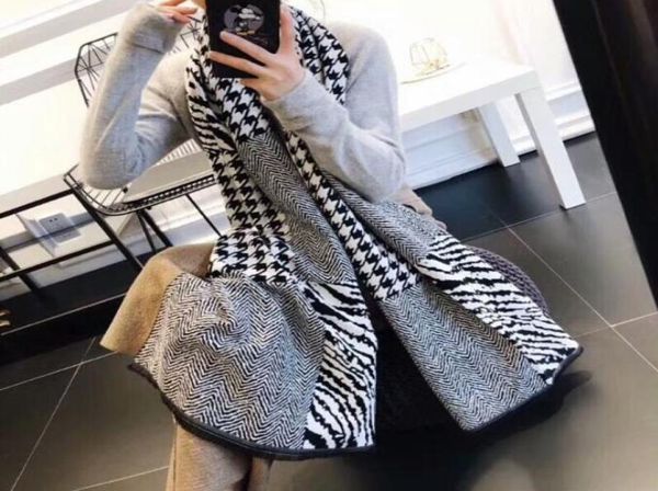 

classic fashion scarf new autumn and winter warmth cashmere ladies midlength shawl a56k 18070cm9516132, Blue;gray
