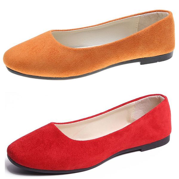 

fashionable candy colored flat bottomed work shoes yellow pink black cyan silver comfortable suede cloth faced women's shoes, student s