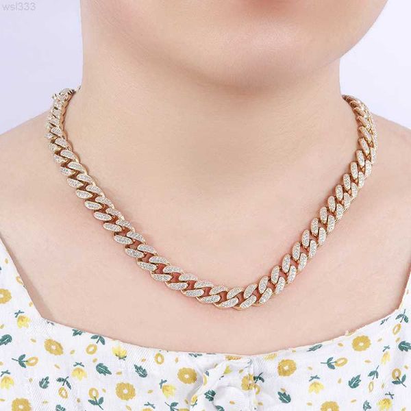 

starsgem hip hop jewelry men luxury link chain choker sterling silver moissanite iced out cuban link chain necklace