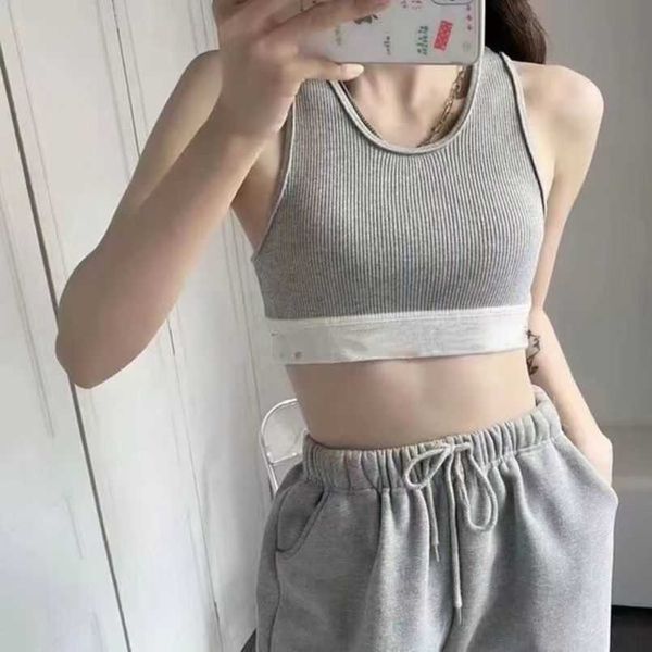 

women designer t shirts tanks camis knitted vest sleeveless breathable pullover womens sport yoga diesel shirt tees woman tank vests 3nntf, White