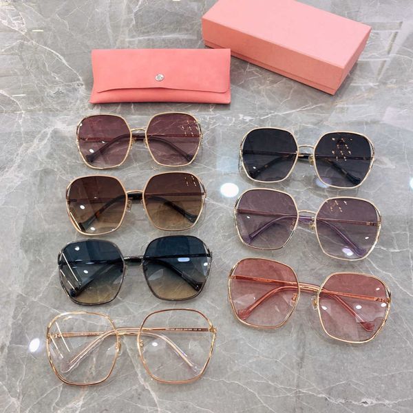 

2022 new miaojia round frame ins net red same personalized metal sunglasses smu52w, White;black