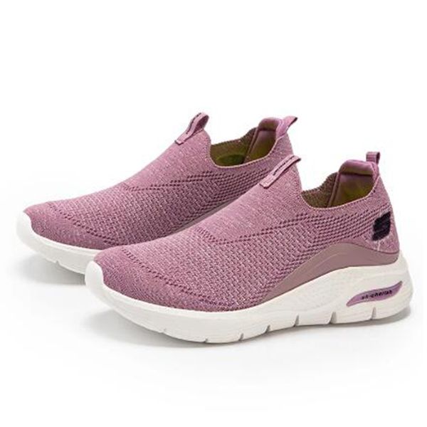 

men casual running shoes slip-on comfortable breathable men sneaker white pink women walking antiskid jogging outdoor shoes