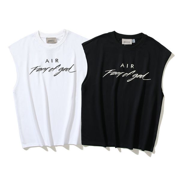 

fear of essitants god co branded letter printed tees men t shirts women designer t-shirts cottons man s casual shirt luxury clothing, White;black