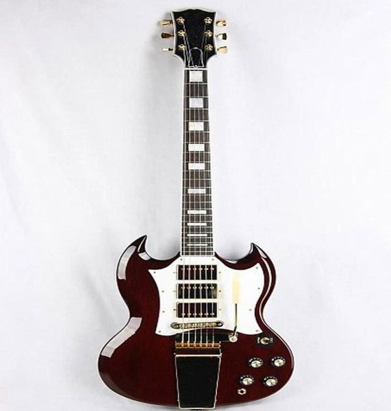 

electric guitar 3 pickups viabrato double cut guitar01239826322