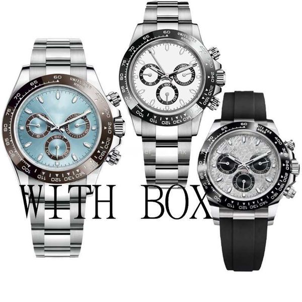 

men watches fashion designer brand luxury men's 40mm submariner automatic mechanical all stainless steel ceramic folding buckle bright, Slivery;black