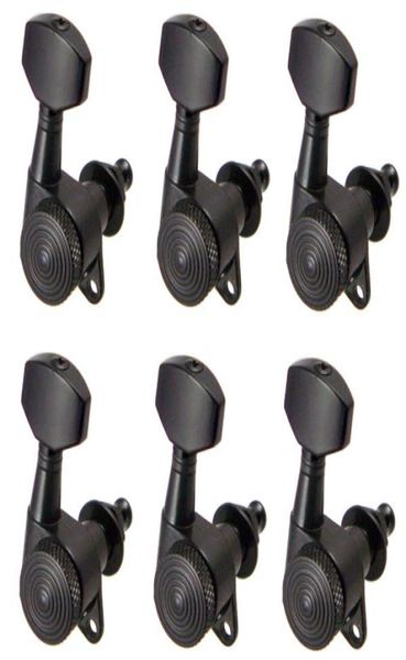 

6 pieces 6r tuning pegs machine heads for electric acoustic guitar black2297513