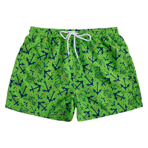 

tiny new design anchor sailer waterproof mens printed shorts swim trunk mens beach shorts wuze, White;black