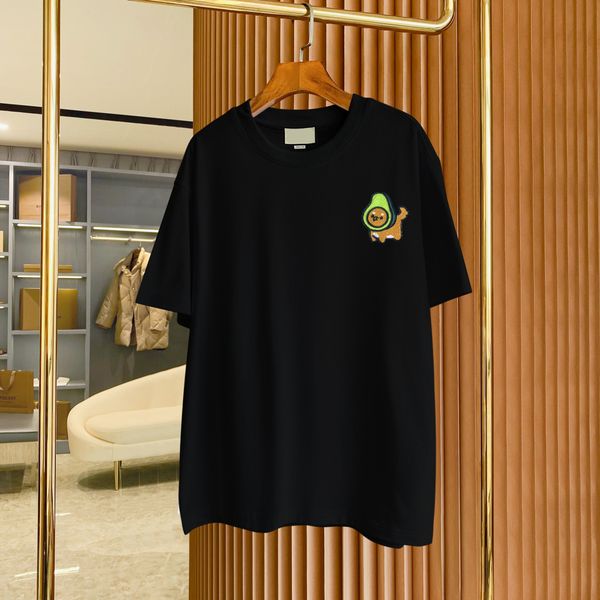 

men's plus tees & polos round neck embroidered and printed polar style summer wear with street pure cotton 1e1ew, Black;brown