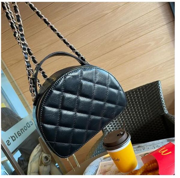 

womens designer calfskin vanity calfskin bags with handle totes gold metal hardware matelasse chain crossbody shoulder cosmetic case purse 2