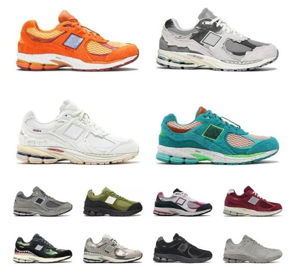 

designer b2002r mens woman casual shoes black white grey navy incense protection pack suede red green camo navy blue 2002r sports trainers s