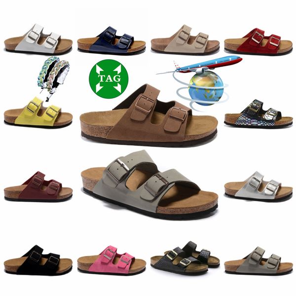 

bikens renks arizona designer sandals mens women brown birko-flor sliders boston soft mules clogs chypre pantoufle flip flop slippers shoes, Black