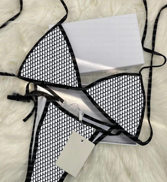 

split swimsuit letter print sports with bee swimwears ladies travel wear bathing suit summer sling swimming 3 colors4304141