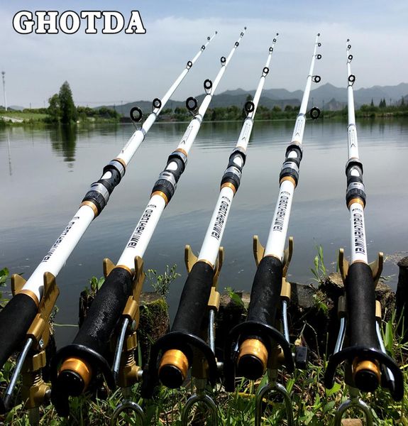 

rods gda 21m 36m carp rod feeder hard frp carbon fiber telescopic fishing rod pole4729837