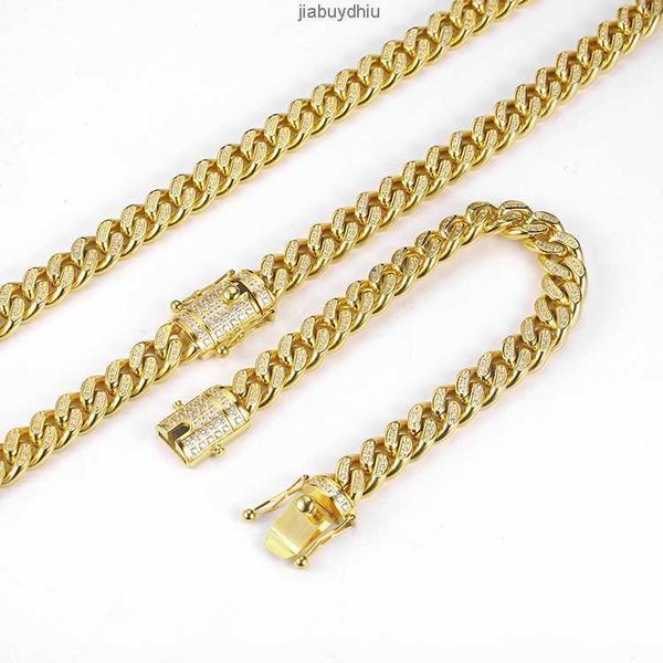 

stainless steel hip hop jewelry cuban link chain necklace for men, Silver