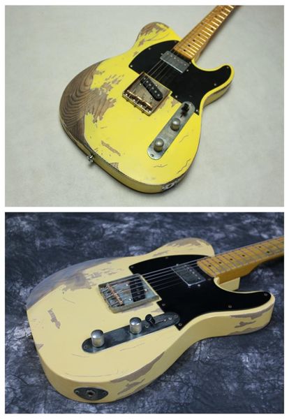 

limited edition legendary 1954 jeff beck yardbirds esquire tribute relic white ivory cream tele electric guitar masterbuilt by tod7625566