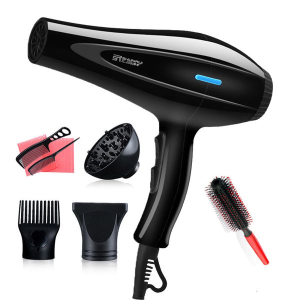 

Dryers Powerful Professional Salon Hair Blow Dryer Electric Hairdryer /Cold Wind with Air Collecting Nozzle D40 230603, Black