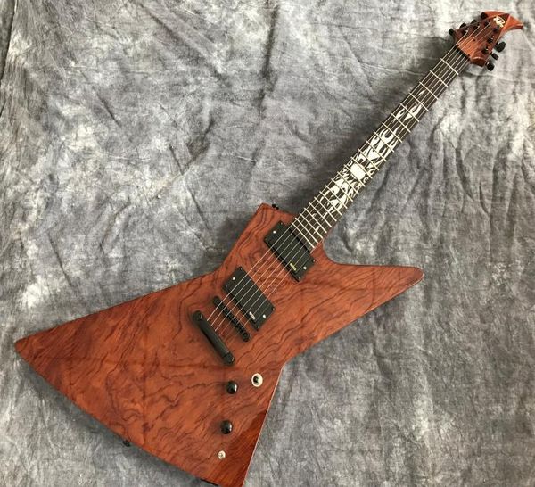 

explorer electric guitar rare heavy metallic james hetfield kenneth lawrence mahogany body quilted bubinga fingerboard ebony 3785452
