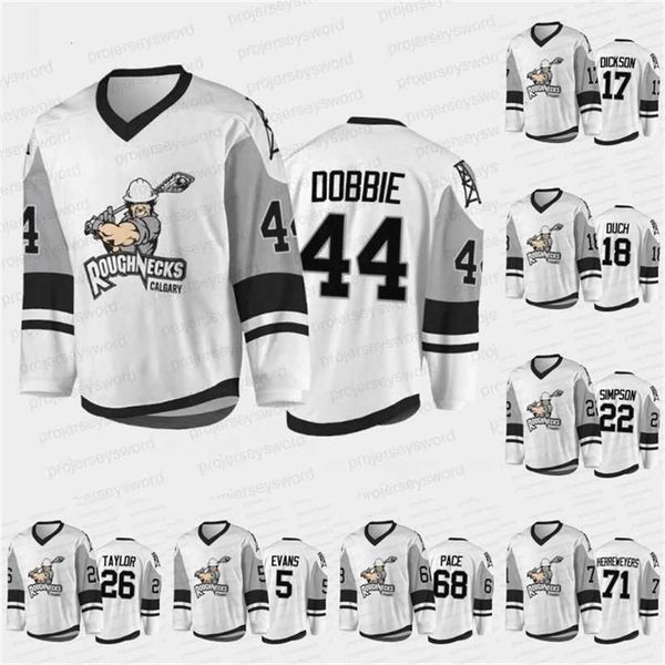 

c2604 mit calgary roughnecks 2021-22 nll sublimated jersey jeff shattler zach herreweyers tyler pace dane dobbie dan taylor shane simpson rh, Black