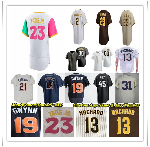 

juan soto baseball jerseys fernando tatis jr. xander bogaerts manny machado tony gwynn nelson cruz trent grisham ha-seong kim jake cronenwor, Blue;black