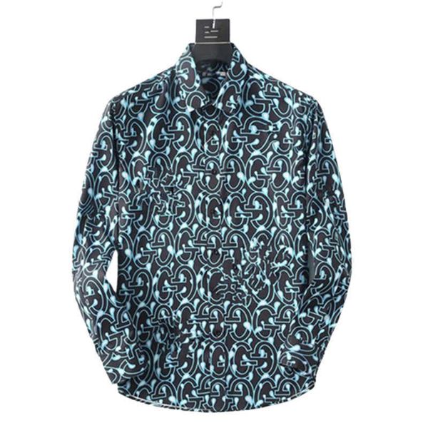 

2023 designer men's dress shirts men's casual shirts cardigan men's solid color business casual cotton muslin g letter long s, White;black