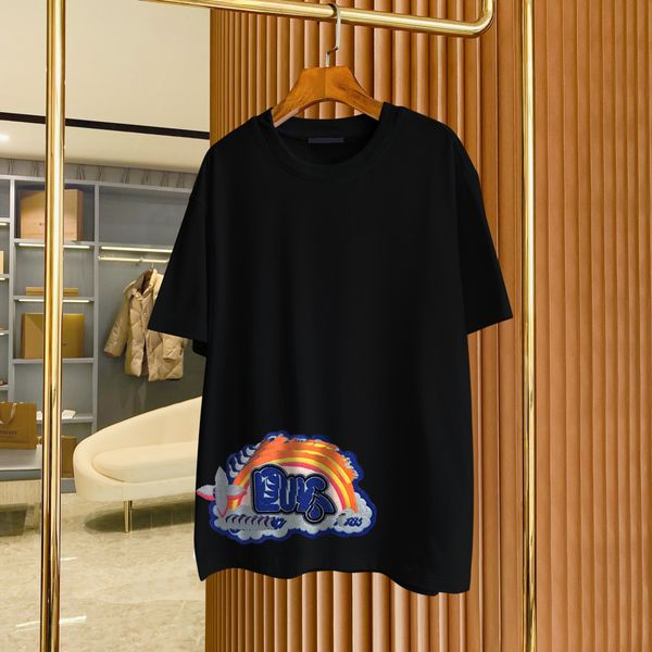 

plus tees men's polos round neck embroidered and printed polar style summer wear with street pure cotton 1e23r, Black;brown