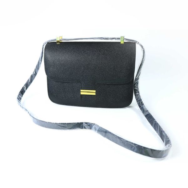 

cowhide bag designer bags 2023 leather women's pattern hand button single shoulder crossbody mini constances qdwn