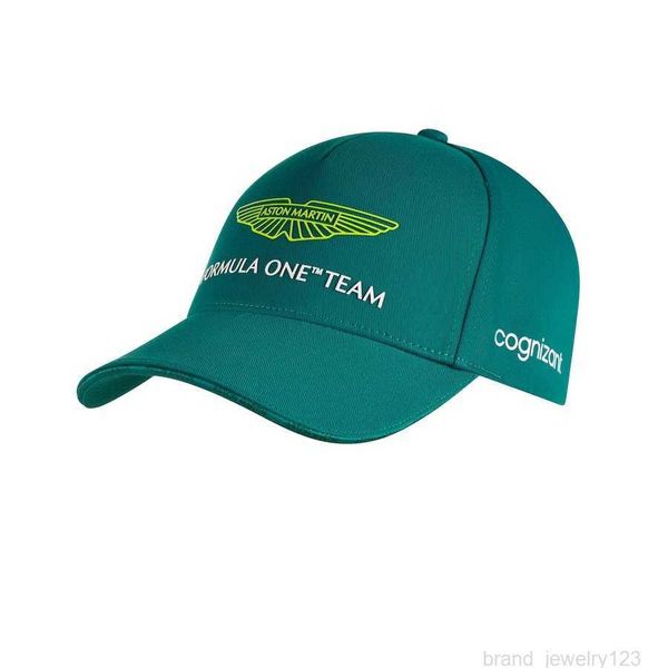 

2023 fashion aston martin f1 match hat spanish driver fernando alonso green welfare baseball cap, Blue;gray