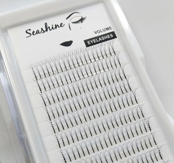 

seashine premade volume lash fans 3d long stem volume fans semi permanent individual eyelash extensions make up beauty tool s1822331