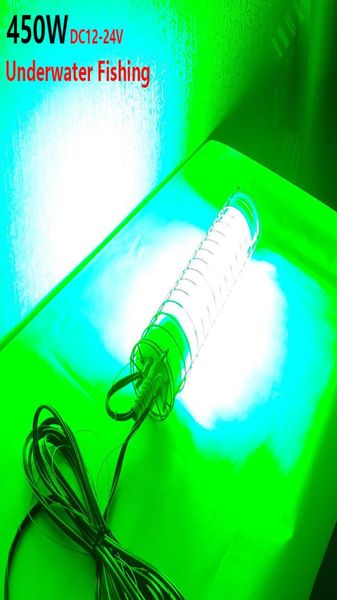 

12v 450w led night boat fishing lights deep drop underwater attracting fish lure with 5m cable4534010