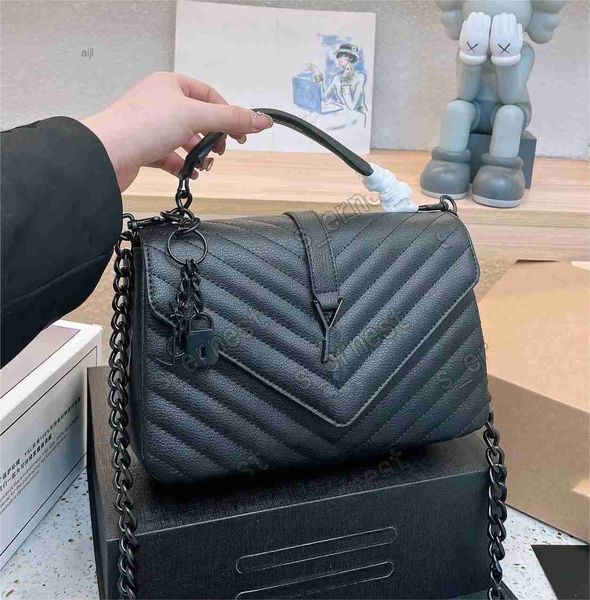 

luxurys college designers fashion flap bags womens quilted shoulder bag gold chain leather crossbody handbags purses black tote purse handba