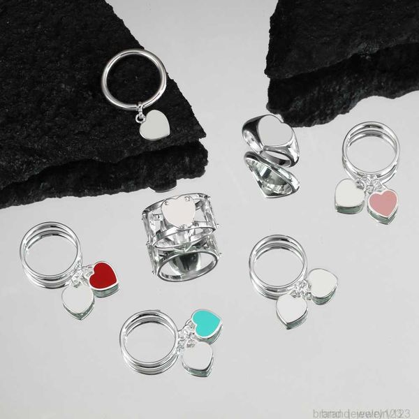 

2023 summer women original 1:1 925 sterling silver love brand ring multi-style women's jewelry banquet jewelry delivery birthday gift, Golden;silver