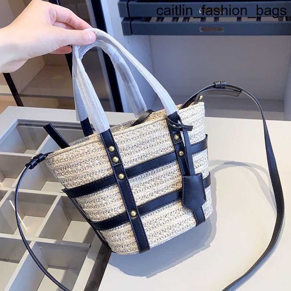 

totes beach straw handbags lafite grass basket tote bag knitting bags shoulder shopping bags mini plain women handbag purse genuine leather