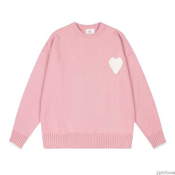 

designers amis paris hooded sweater amies de coeur embroidered a heart pattern round neck jumper couple sweatshirts o6ck, White;black
